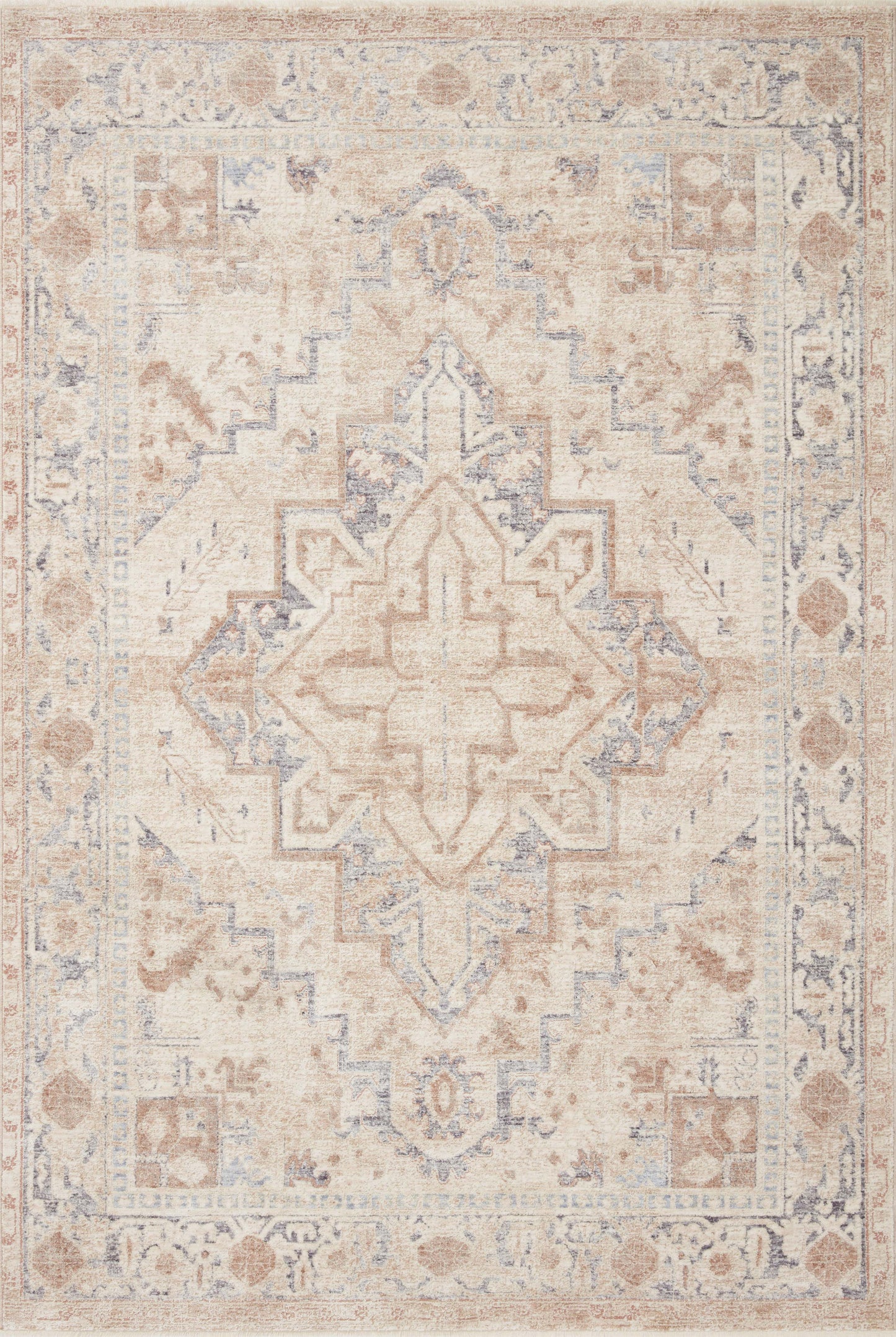 Loloi Carlisle CAR-02 Power Loomed Traditional Area Rug by Magnolia Home by Joanna Gaines x Loloi