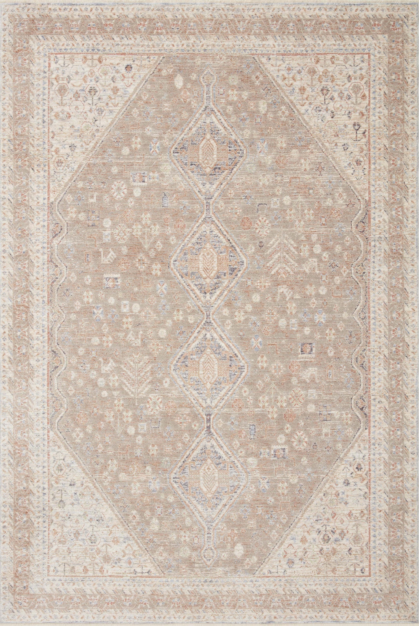 Loloi Carlisle CAR-03 Power Loomed Traditional Area Rug by Magnolia Home by Joanna Gaines x Loloi