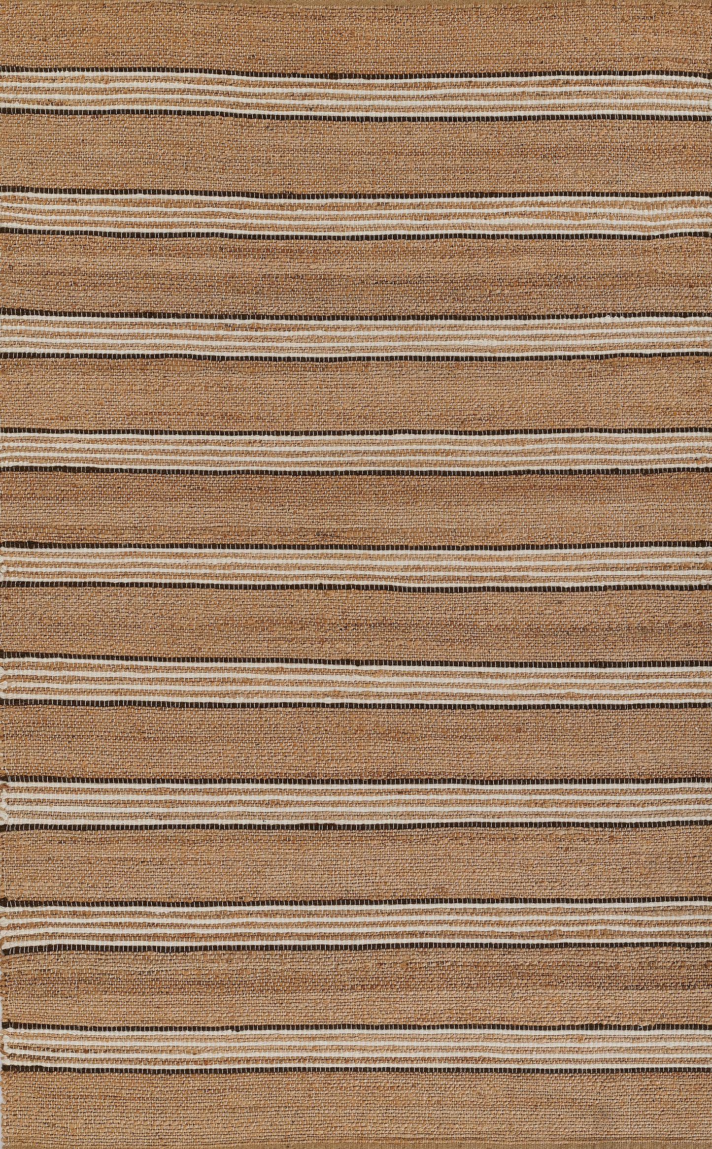 Momeni Chestnut Striped Hand Woven Contemporary Rectangle Indoor Area Rug