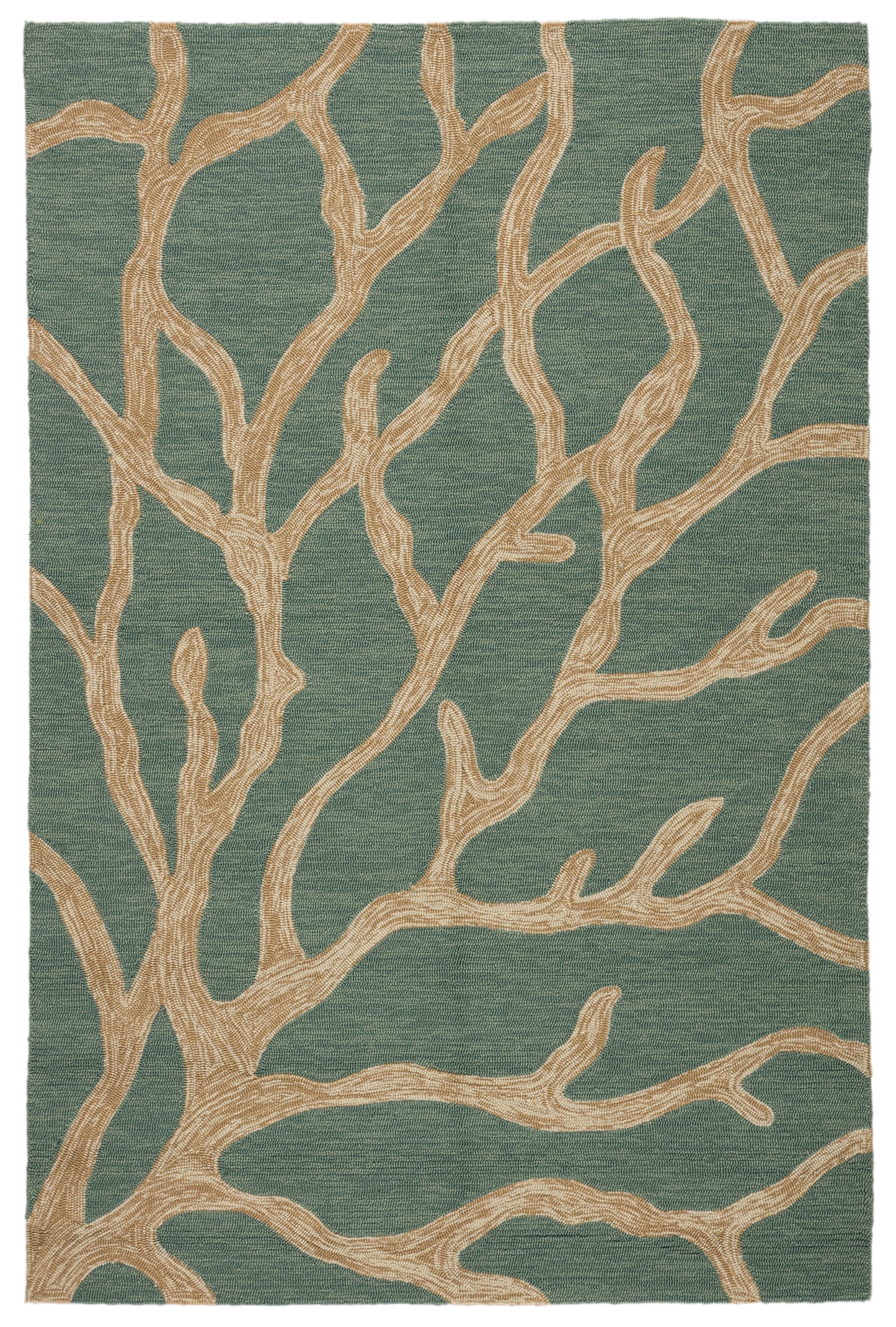 Coastal Lagoon Coral Handmade Synthetic Blend Outdoor Area Rug From Jaipur Living