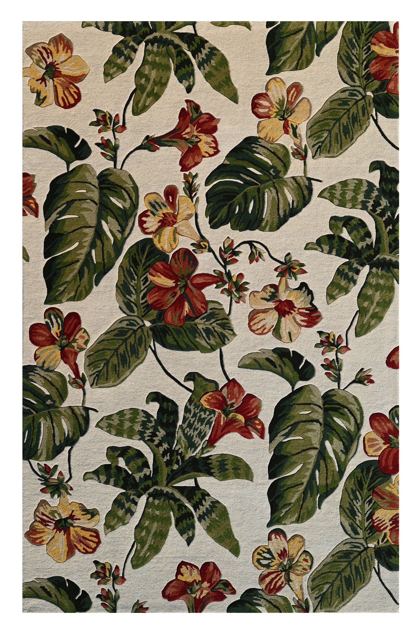 KAS Cove 300 Florals & Tropicals Hand Tufted Area Rug | Area Rug