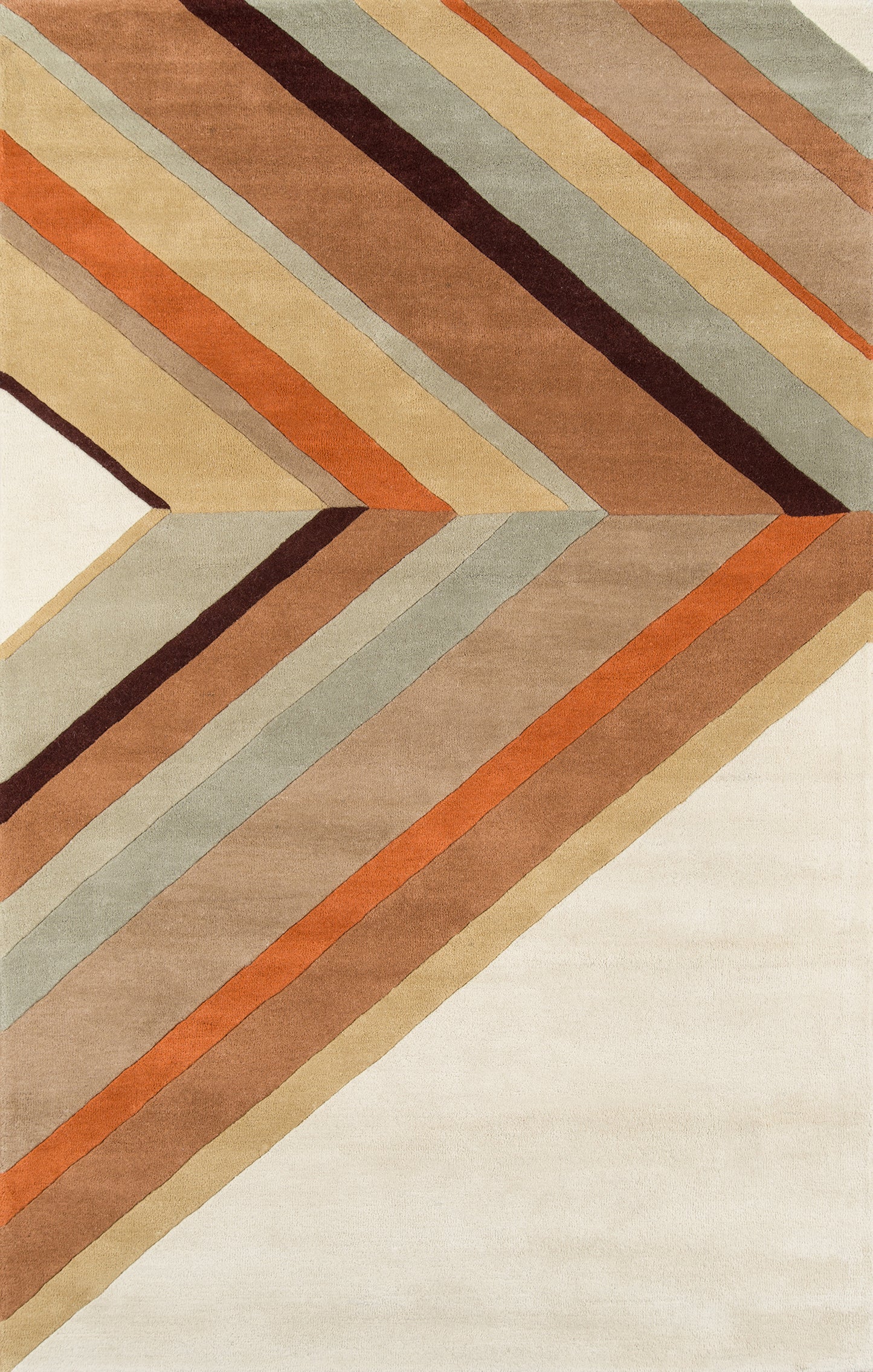 Momeni Delmar Striped Hand Tufted Contemporary Rectangle Indoor Area Rug