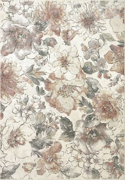 Dynamic ECLIPSE 63528 Machine-Made  Floral Contemporary Area Rug | Area Rug