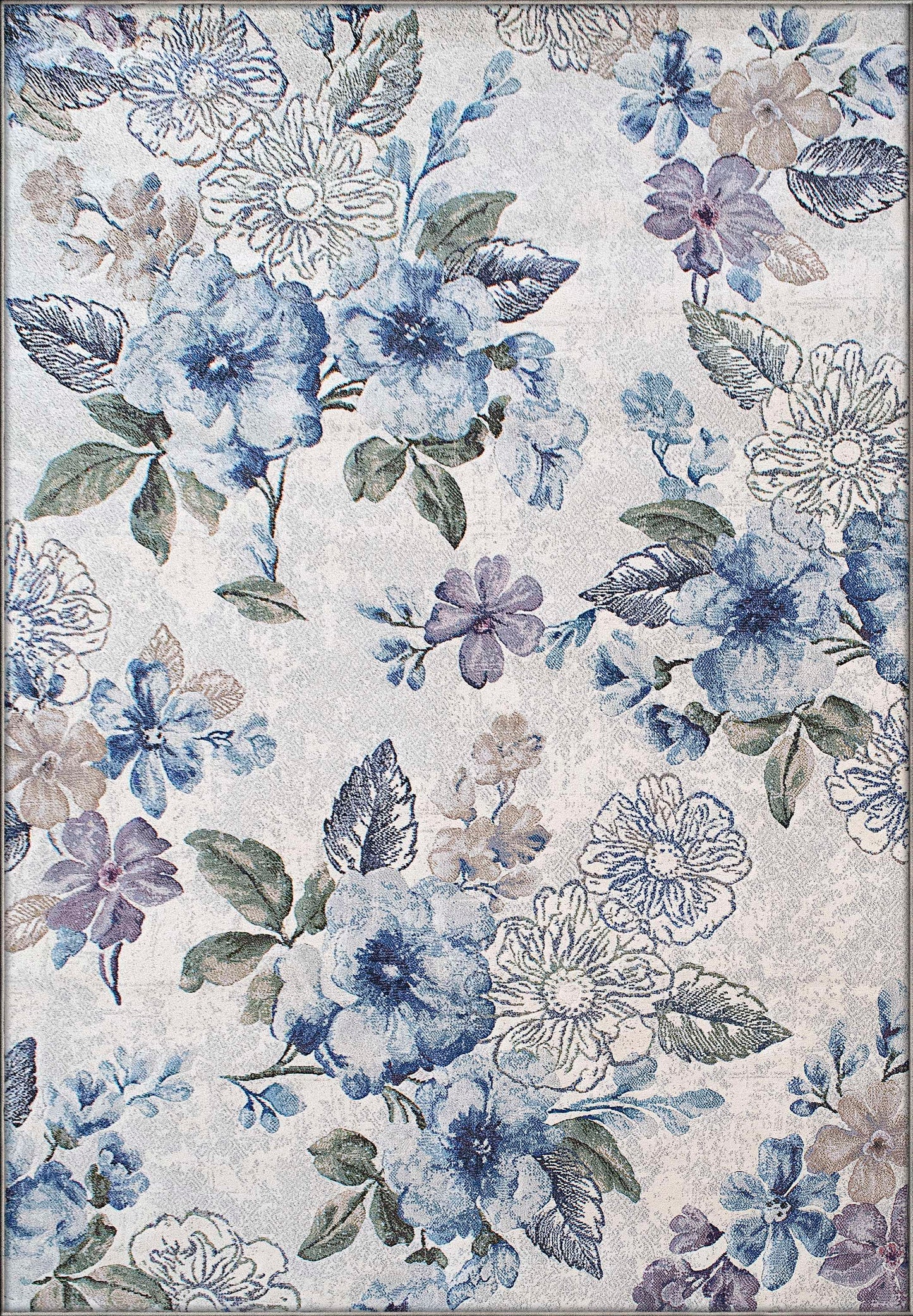 Dynamic ECLIPSE 63322 Machine-Made  Floral Transitional Area Rug | Area Rug