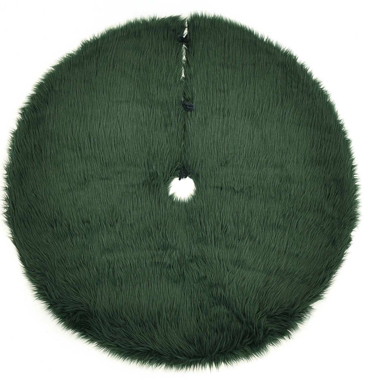 Momeni Furry Tree Skirt Solid Machine Made Modern Round Indoor Area Rug