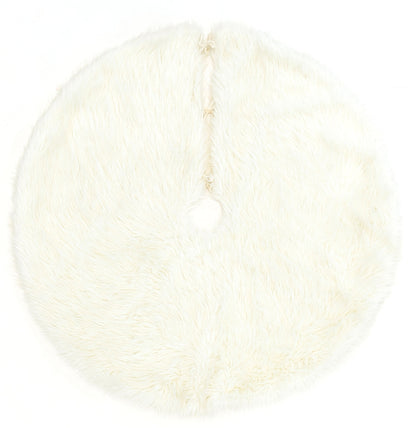 Momeni Furry Tree Skirt Solid Machine Made Modern Round Indoor Area Rug