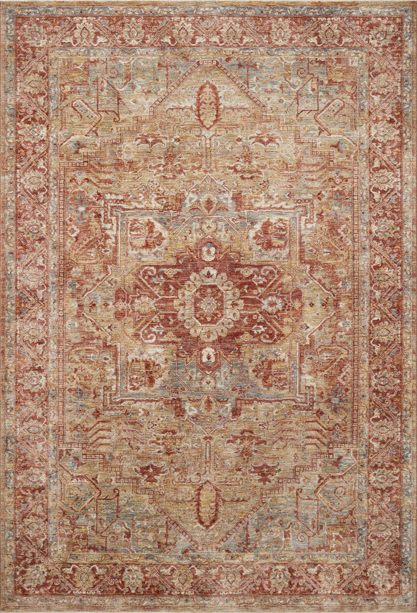 Loloi Gaia GAA-01 Power Loomed Traditional Area Rug by Loloi