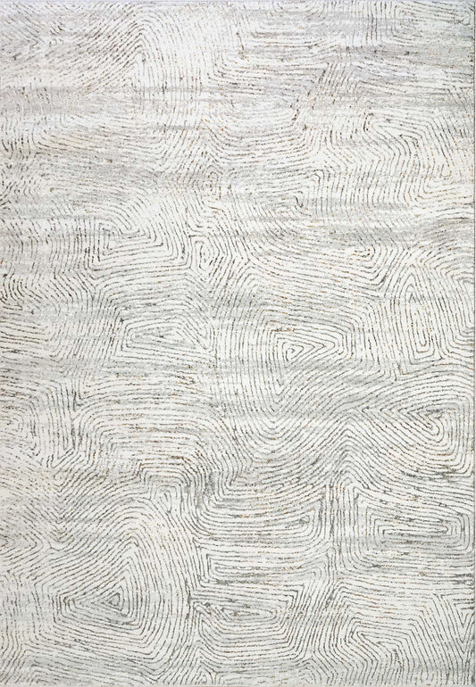 Dynamic GOLD 1351 Machine-Made Abstract Modern Area Rug