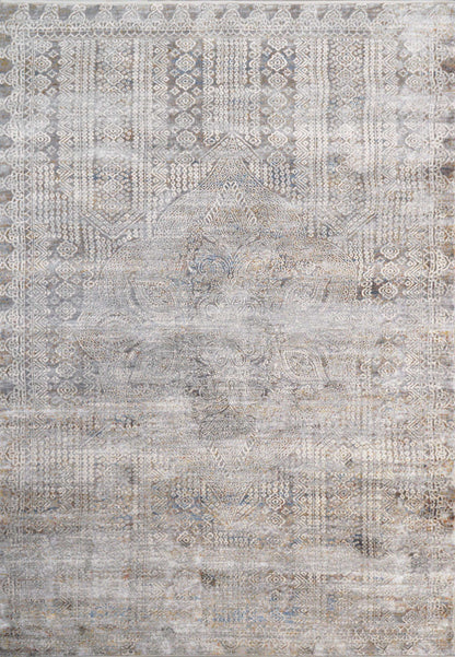 Dynamic GOLD 1361 Machine-Made Oriental Modern Area Rug