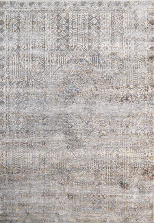 Dynamic GOLD 1361 Machine-Made Oriental Modern Area Rug