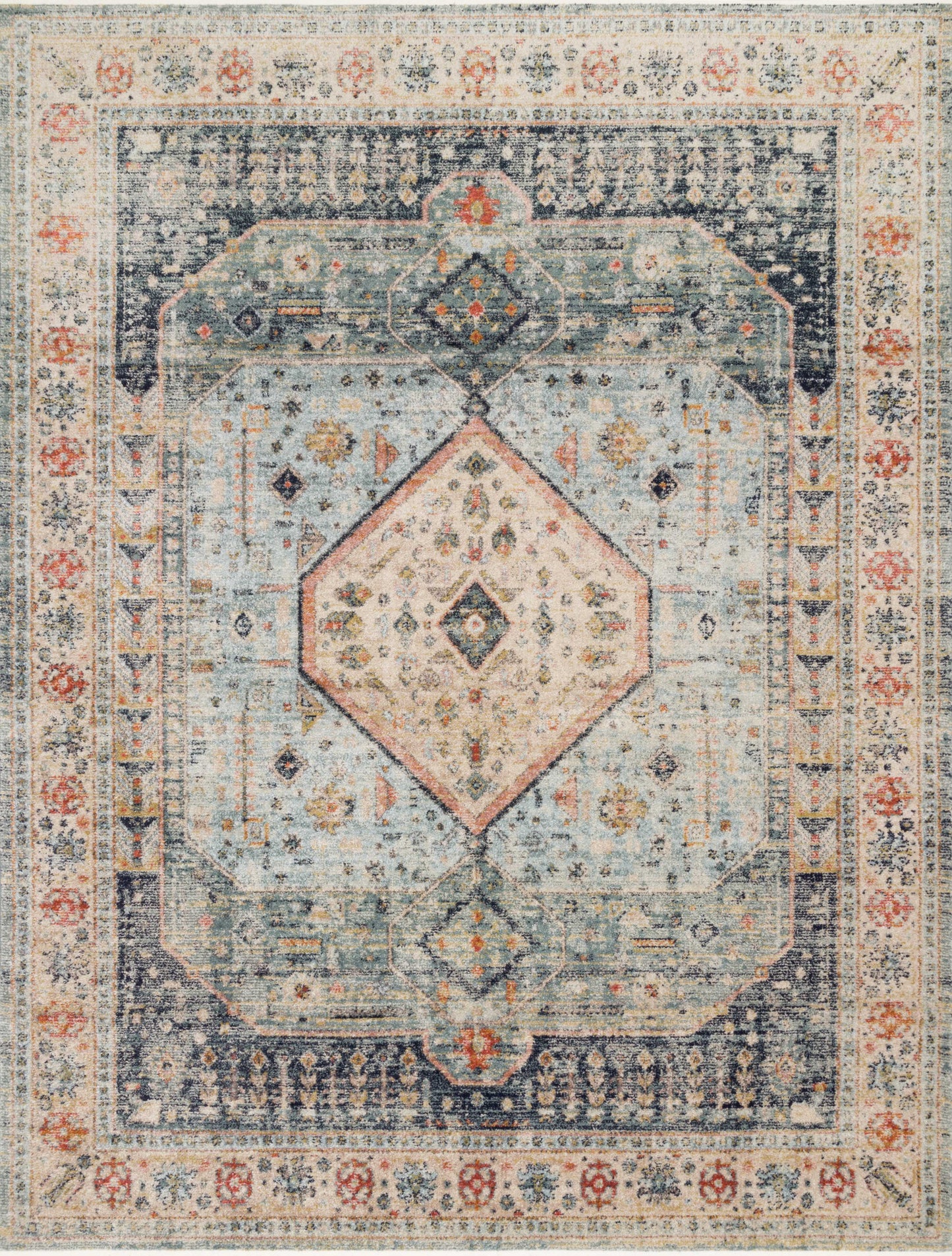 Loloi Graham GRA-03 Power Loomed Transitional Area Rug by Magnolia Home by Joanna Gaines x Loloi