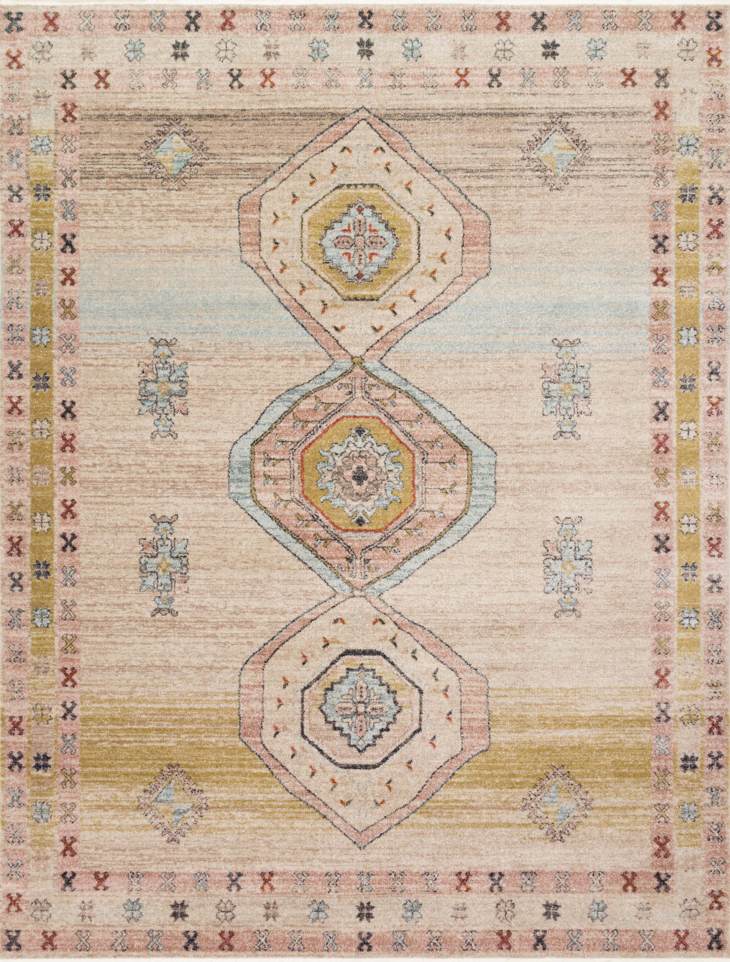 Loloi Graham GRA-04 Power Loomed Transitional Area Rug by Magnolia Home by Joanna Gaines x Loloi