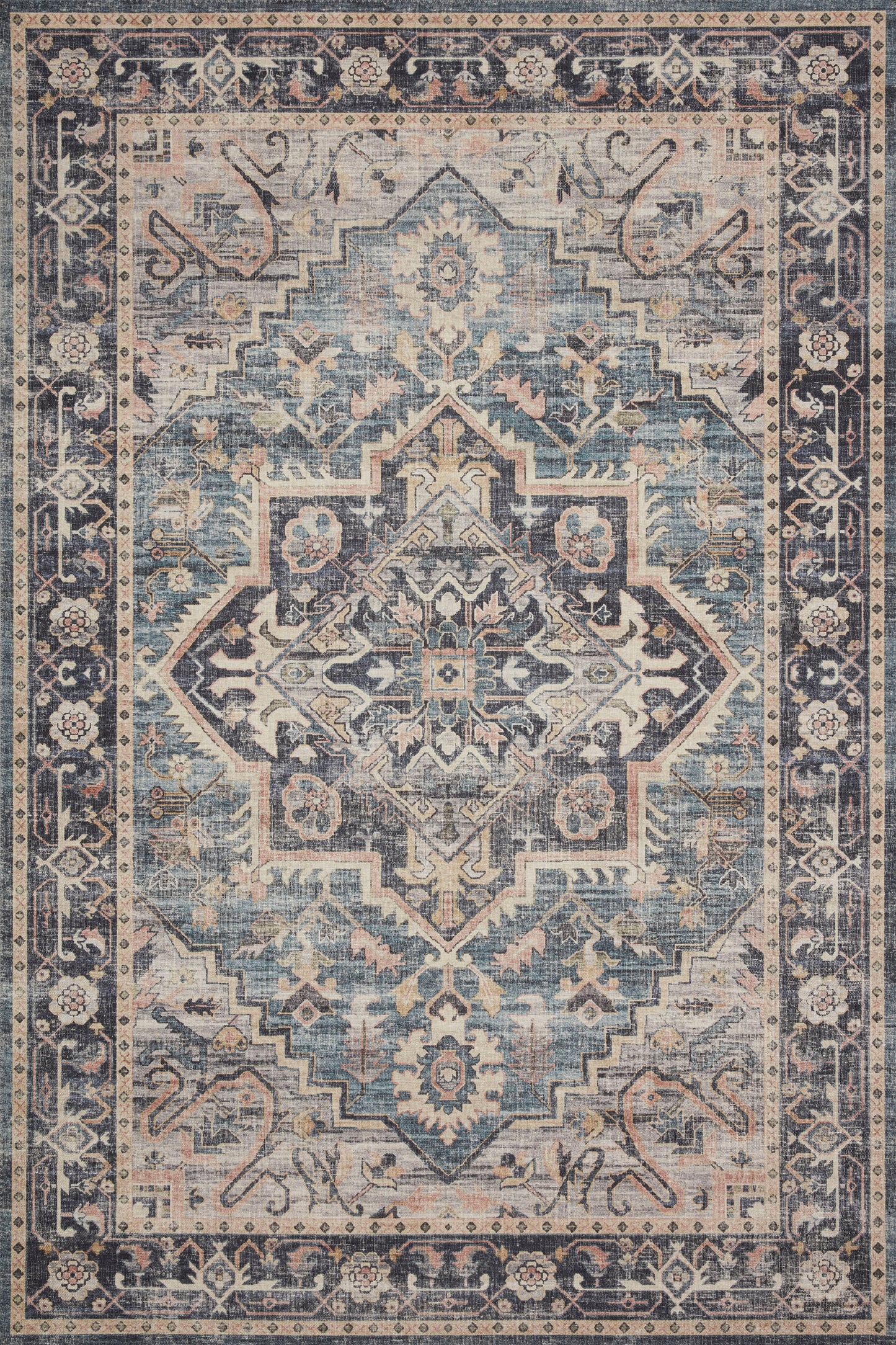 Loloi Hathaway HTH-01 Power Loomed Traditional Area Rug by Loloi II