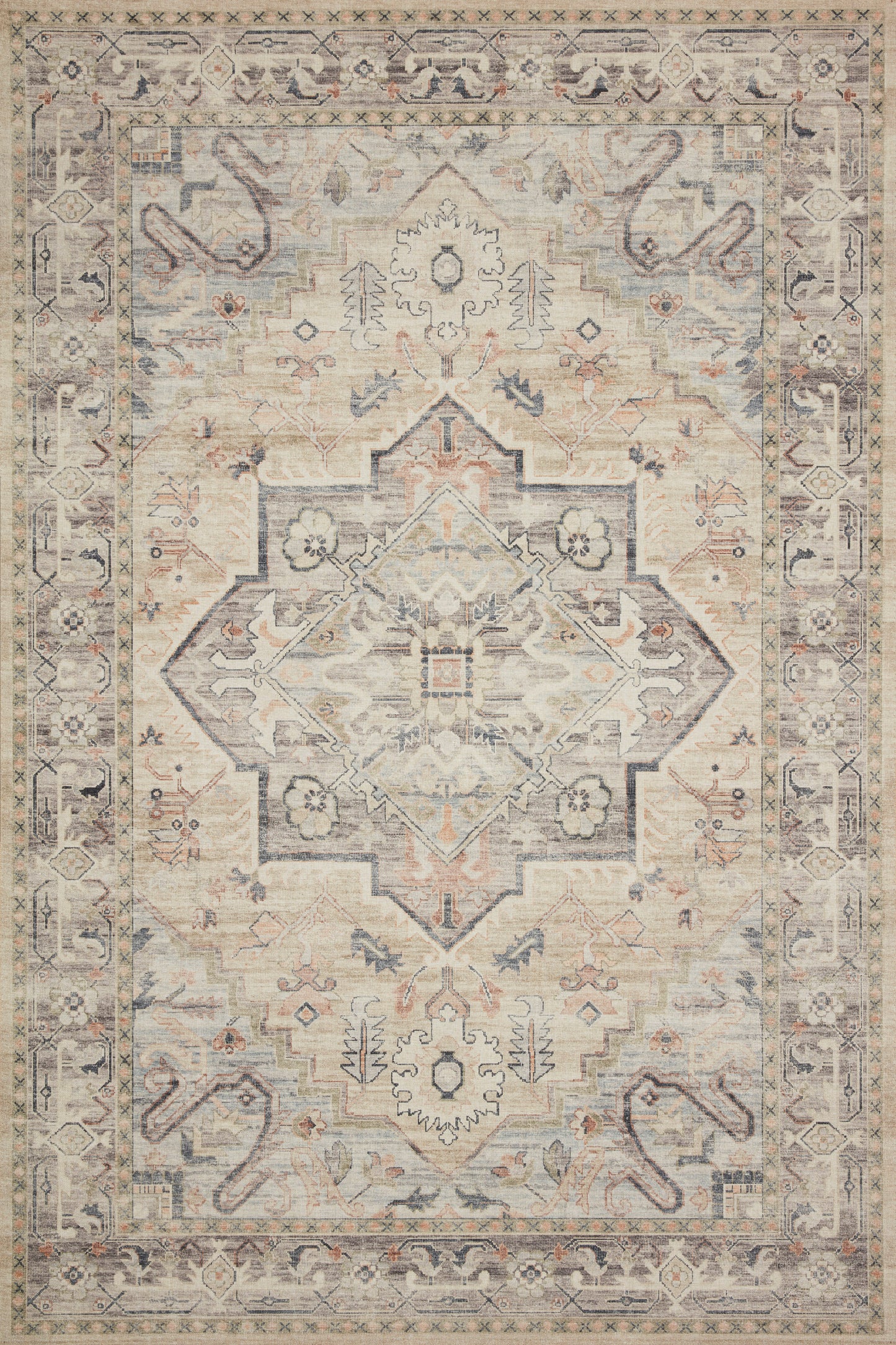 Loloi Hathaway HTH-07 Power Loomed Traditional Area Rug by Loloi II