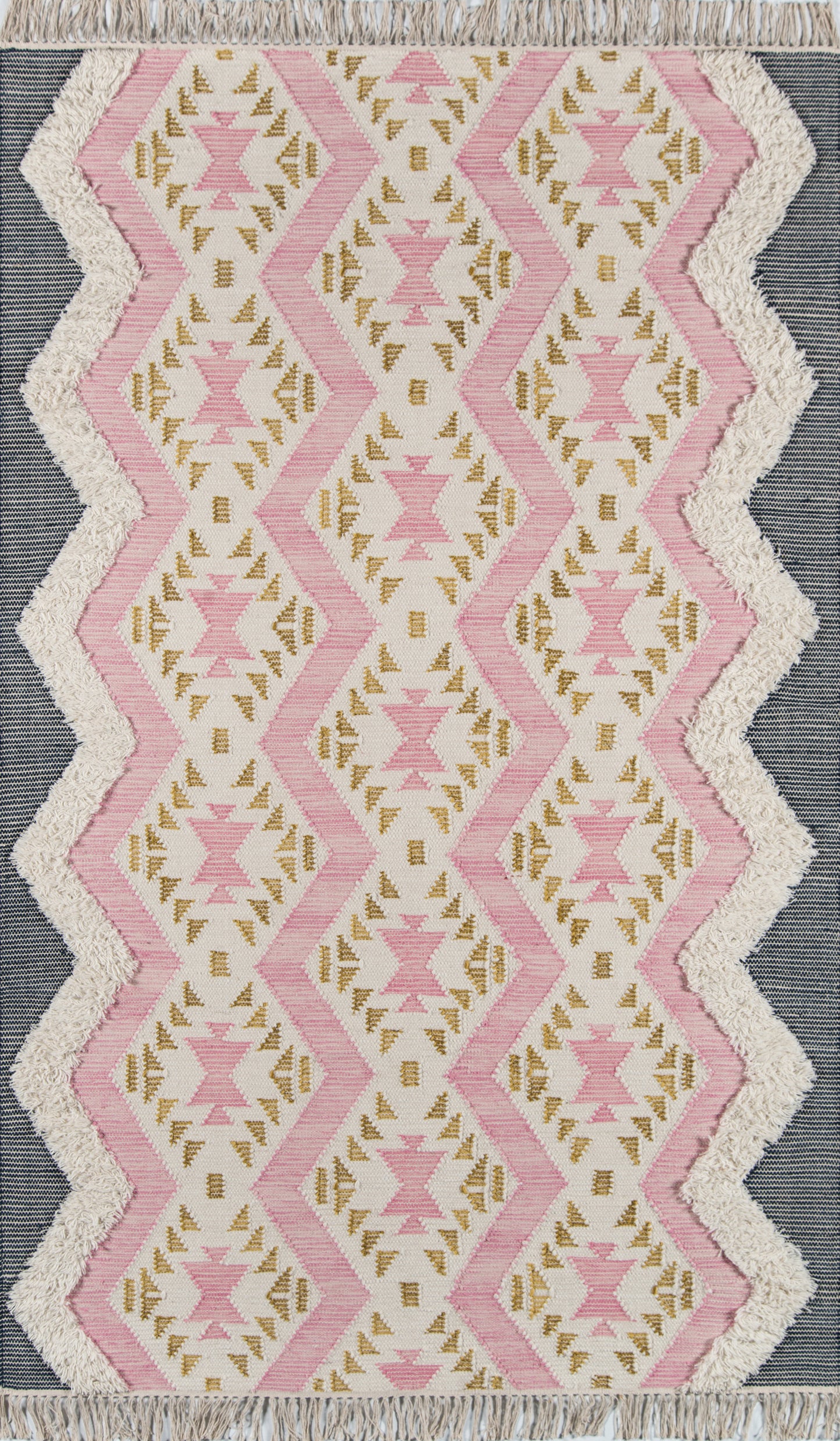 Momeni Indio Geometric, Zig Zag Hand Woven Contemporary Rectangle Indoor Area Rug