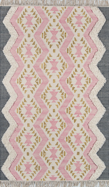 Momeni Indio Geometric, Zig Zag Hand Woven Contemporary Rectangle Indoor Area Rug