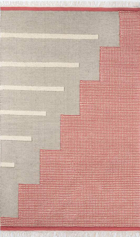 Momeni Karl Geometric Hand Woven Contemporary Rectangle Indoor Area Rug