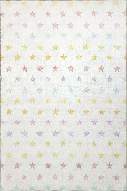 Dynamic KIDZ 8084 Machine-Made Stars Children Area Rug