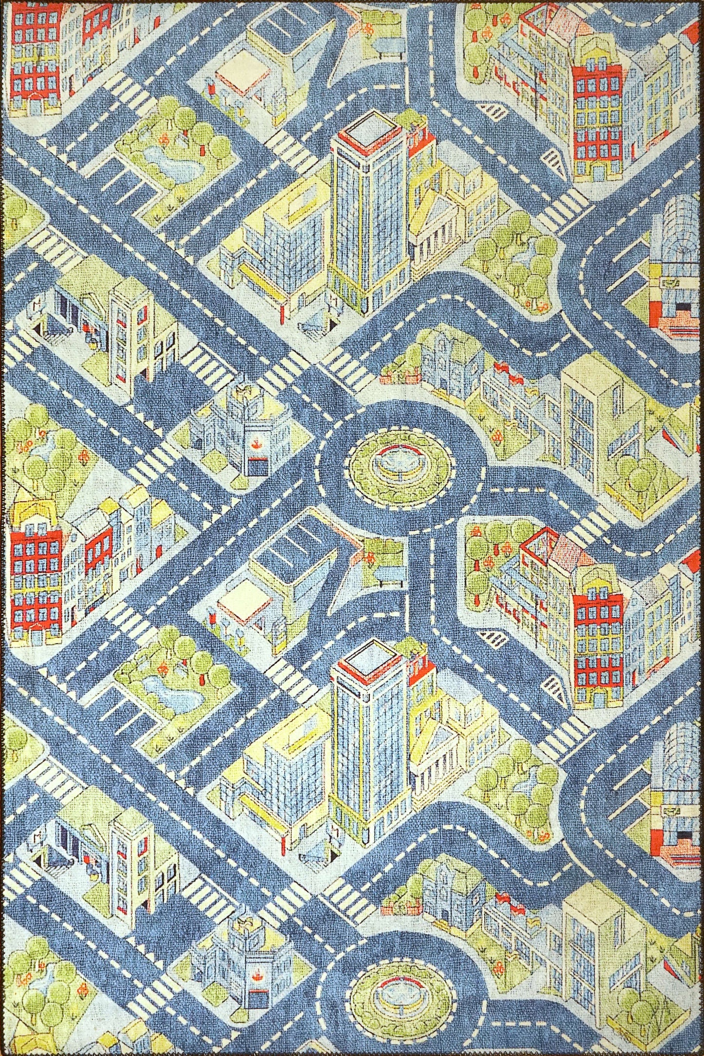 Dynamic KIDZ 8081 Machine-Made City Children Area Rug