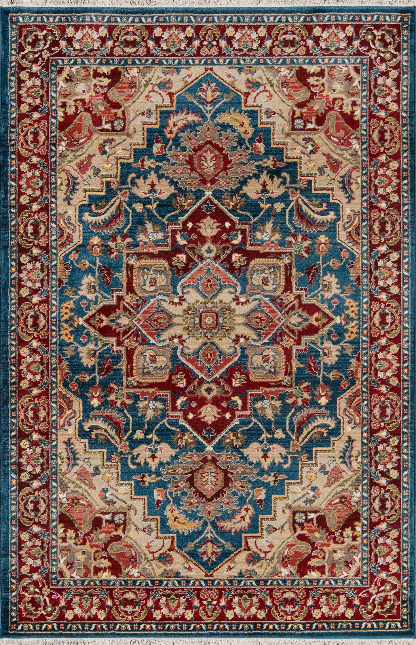 Momeni Lenox Medallion Machine Made Traditional Rectangle Indoor Area Rug