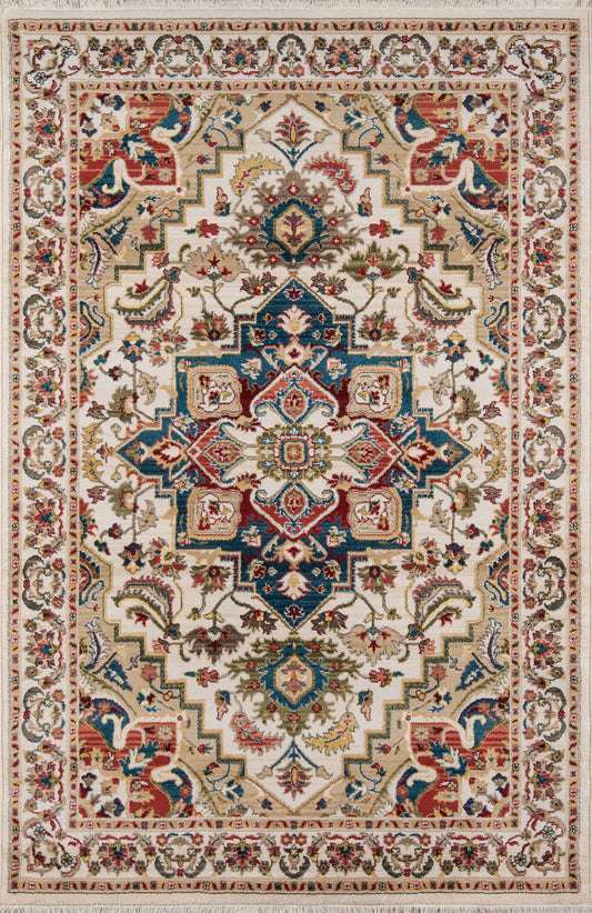 Momeni Lenox Medallion Machine Made Traditional Rectangle Indoor Area Rug