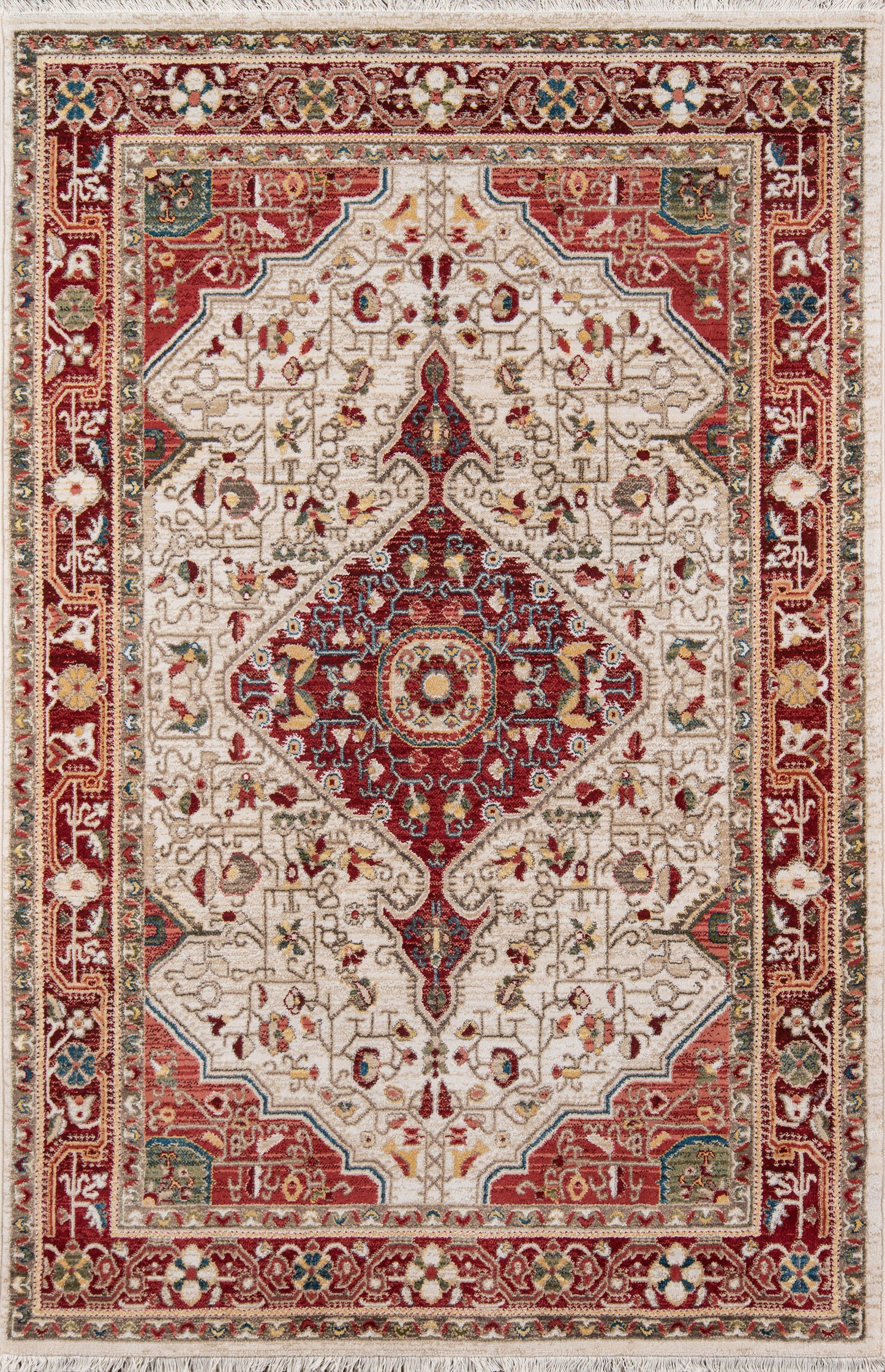 Momeni Lenox Medallion Machine Made Traditional Rectangle Indoor Area Rug