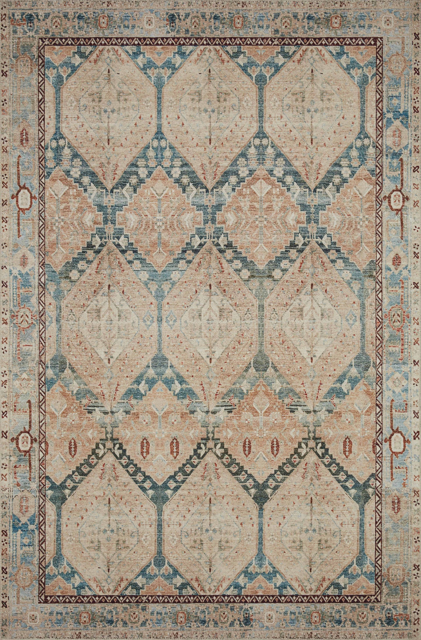 Loloi Lenna LEA-05 Power Loomed Traditional Area Rug by Magnolia Home by Joanna Gaines x Loloi