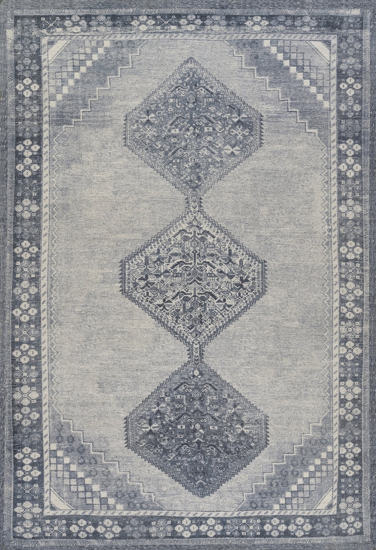 Momeni Luna Medallion Hand Tufted Traditional Rectangle Indoor Area Rug