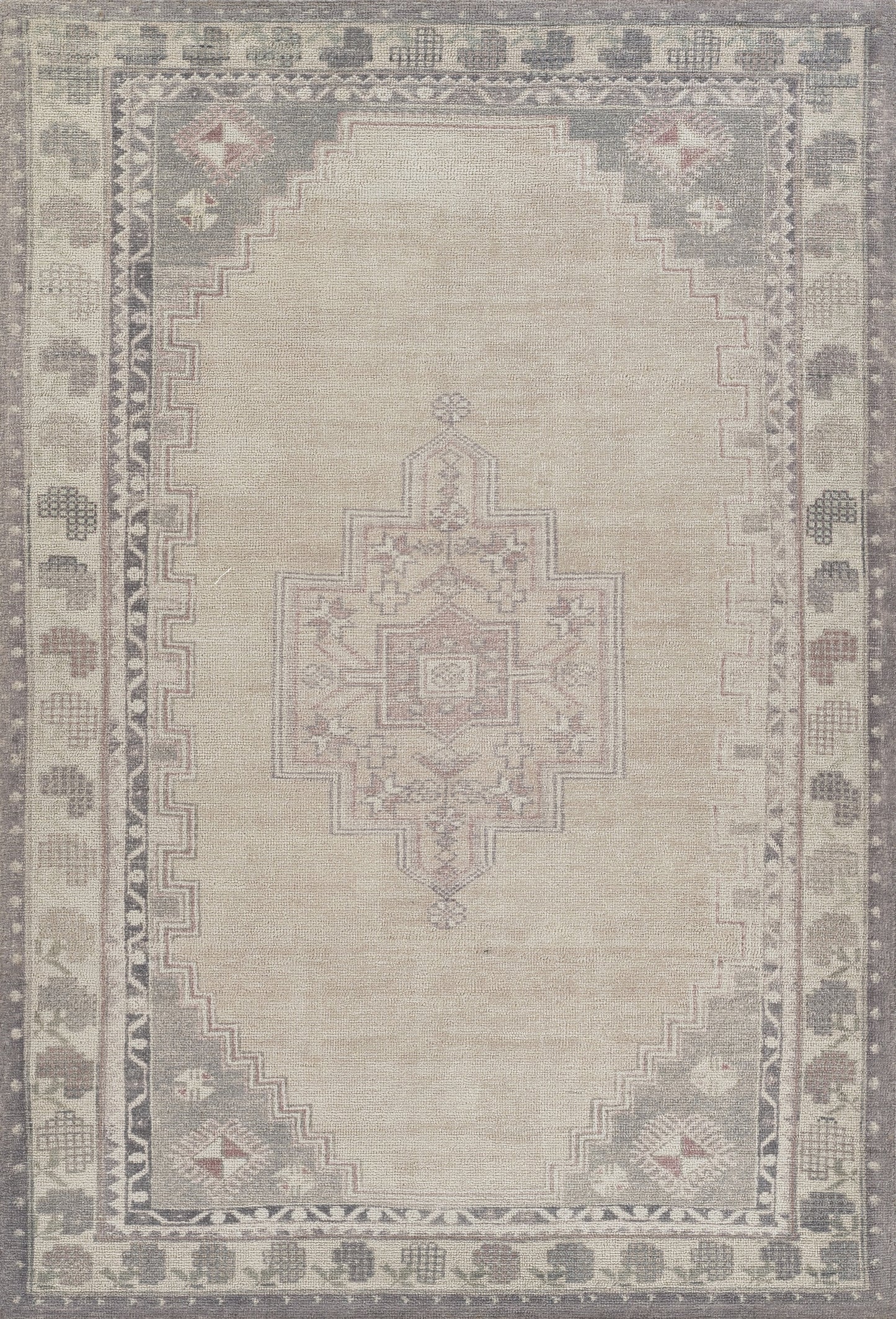 Momeni Luna Medallion Hand Tufted Traditional Rectangle Indoor Area Rug