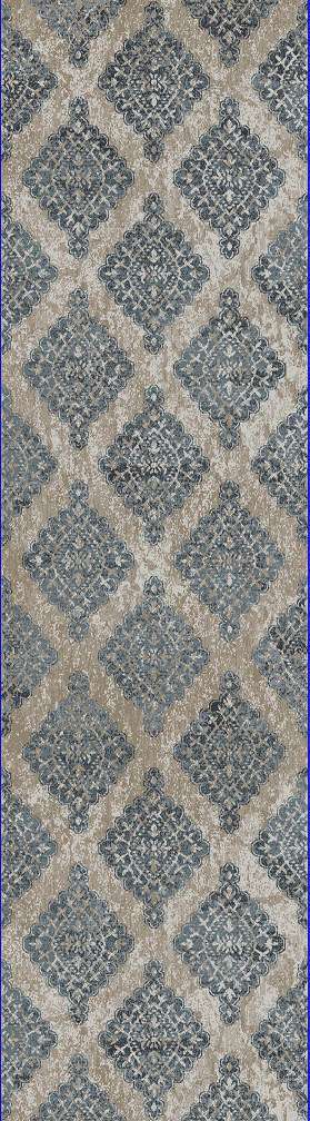 Dynamic MELODY 985015 Machine-Made Medallion/Damask Transitional Area Rug