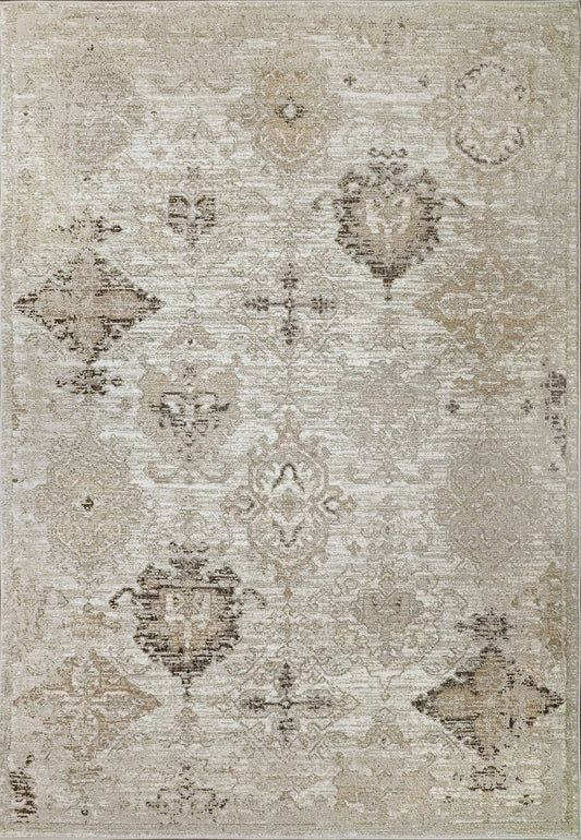 Dynamic MOMENTUM 61795 Machine-Made Damask Transitional Area Rug