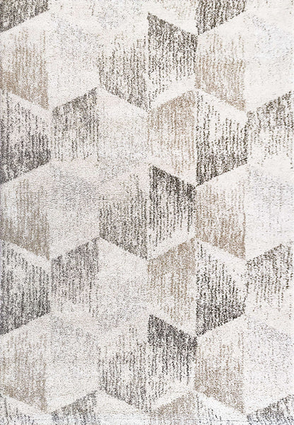 Dynamic MEHARI 23299 Machine-Made Geometric Contemporary Area Rug