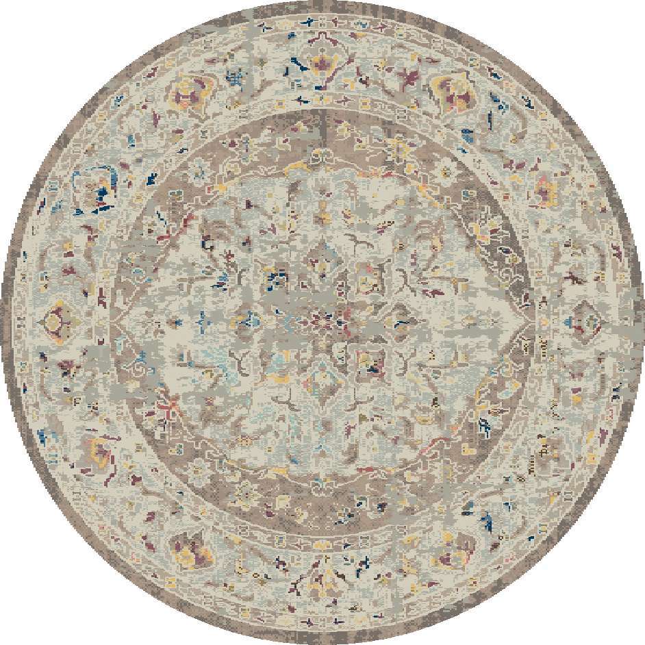 Dynamic MOOD 8454 Machine-Made Distressed Traditional Area Rug