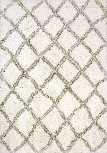 Dynamic NORDIC 7432 Machine-Made Trellis Contemporary Area Rug