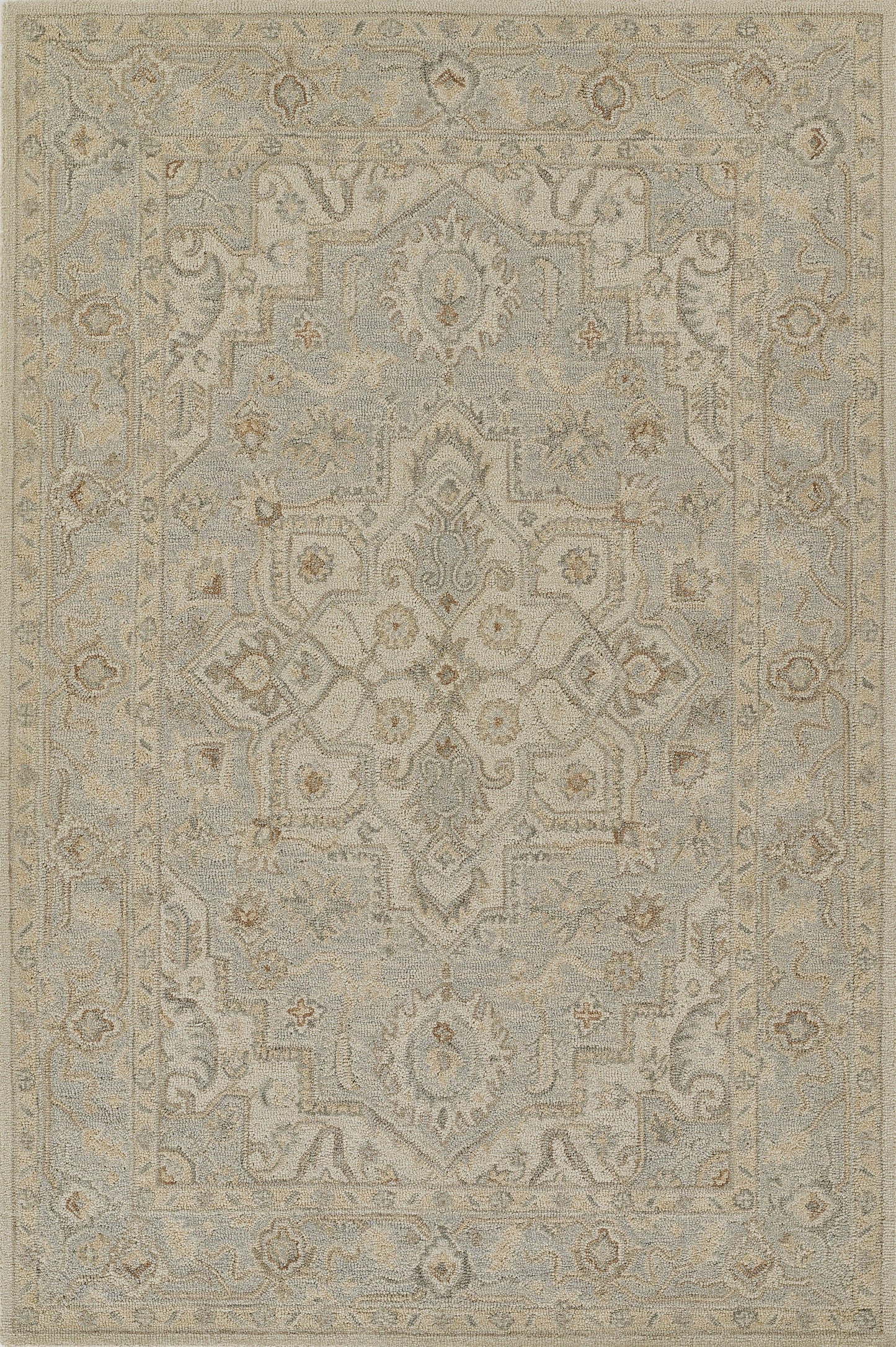 Momeni Pasha Medallion Hand Tufted Traditional Rectangle Indoor Area Rug