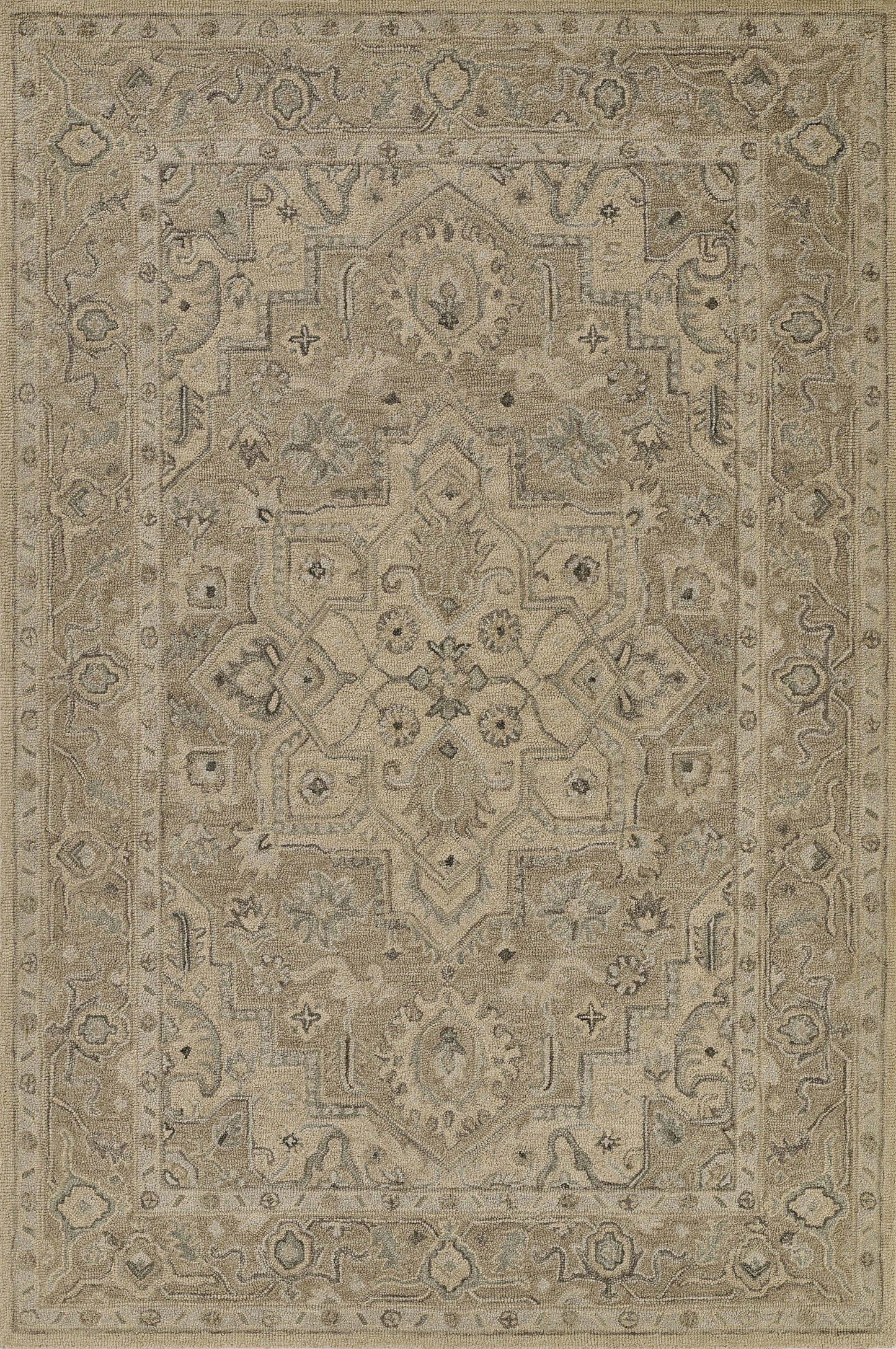 Momeni Pasha Medallion Hand Tufted Traditional Rectangle Indoor Area Rug