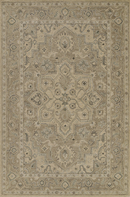 Momeni Pasha Medallion Hand Tufted Traditional Rectangle Indoor Area Rug