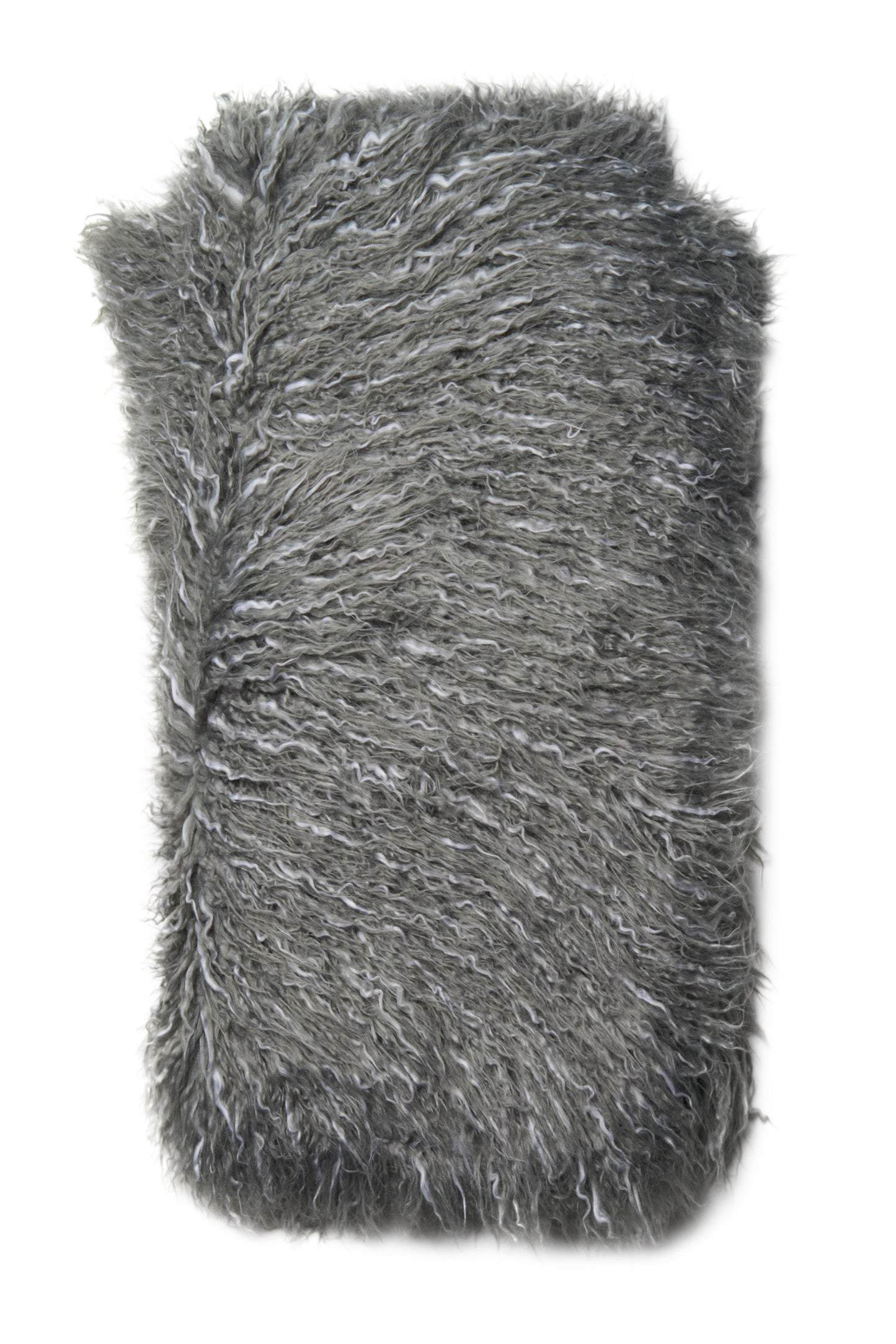 Loloi Pete T0032 Woven Faux Fur Throw by Loloi