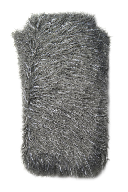 Loloi Pete T0032 Woven Faux Fur Throw by Loloi