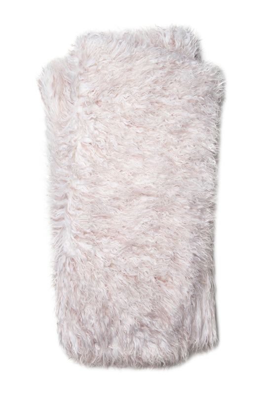 Loloi Pete T0032 Woven Faux Fur Throw by Loloi