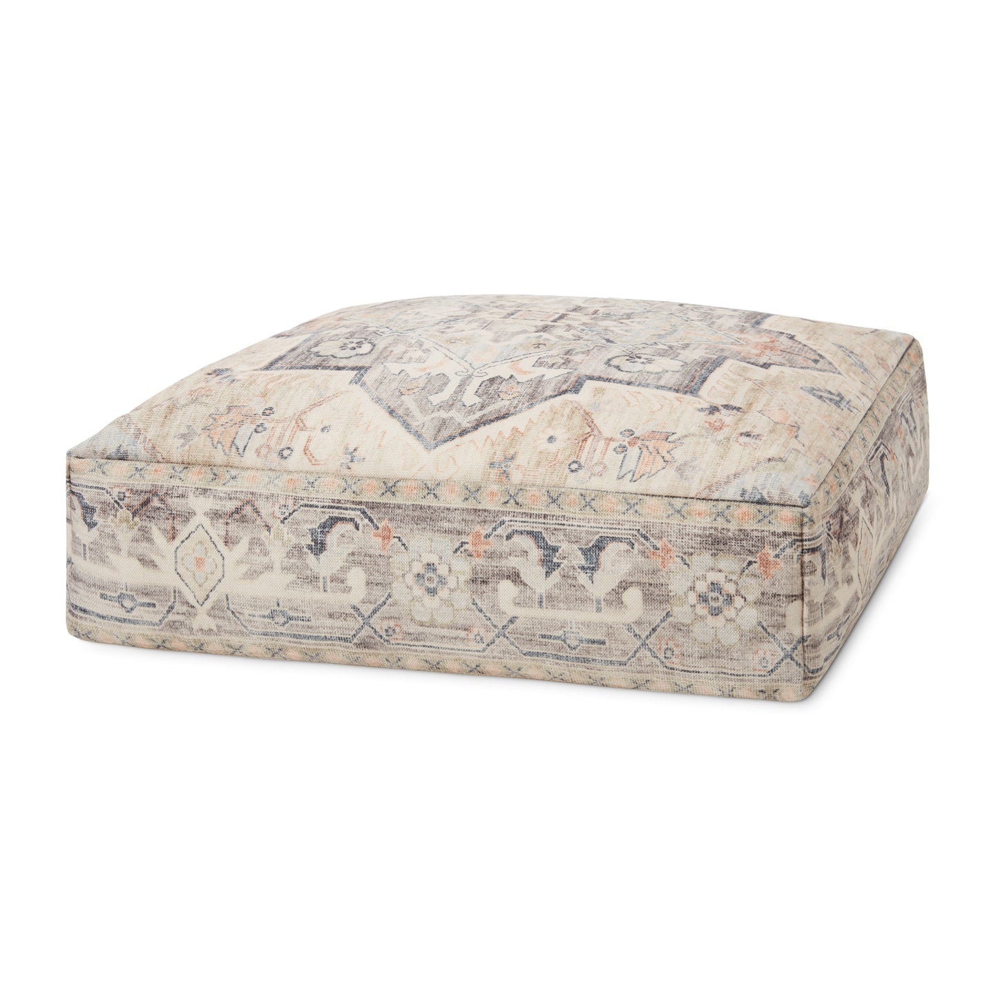 Loloi Poufs LPF0021 Machine Woven Traditional Pouf by Loloi