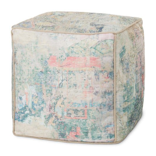 Loloi Poufs LPF0031 Machine Woven Transitional Pouf by Loloi