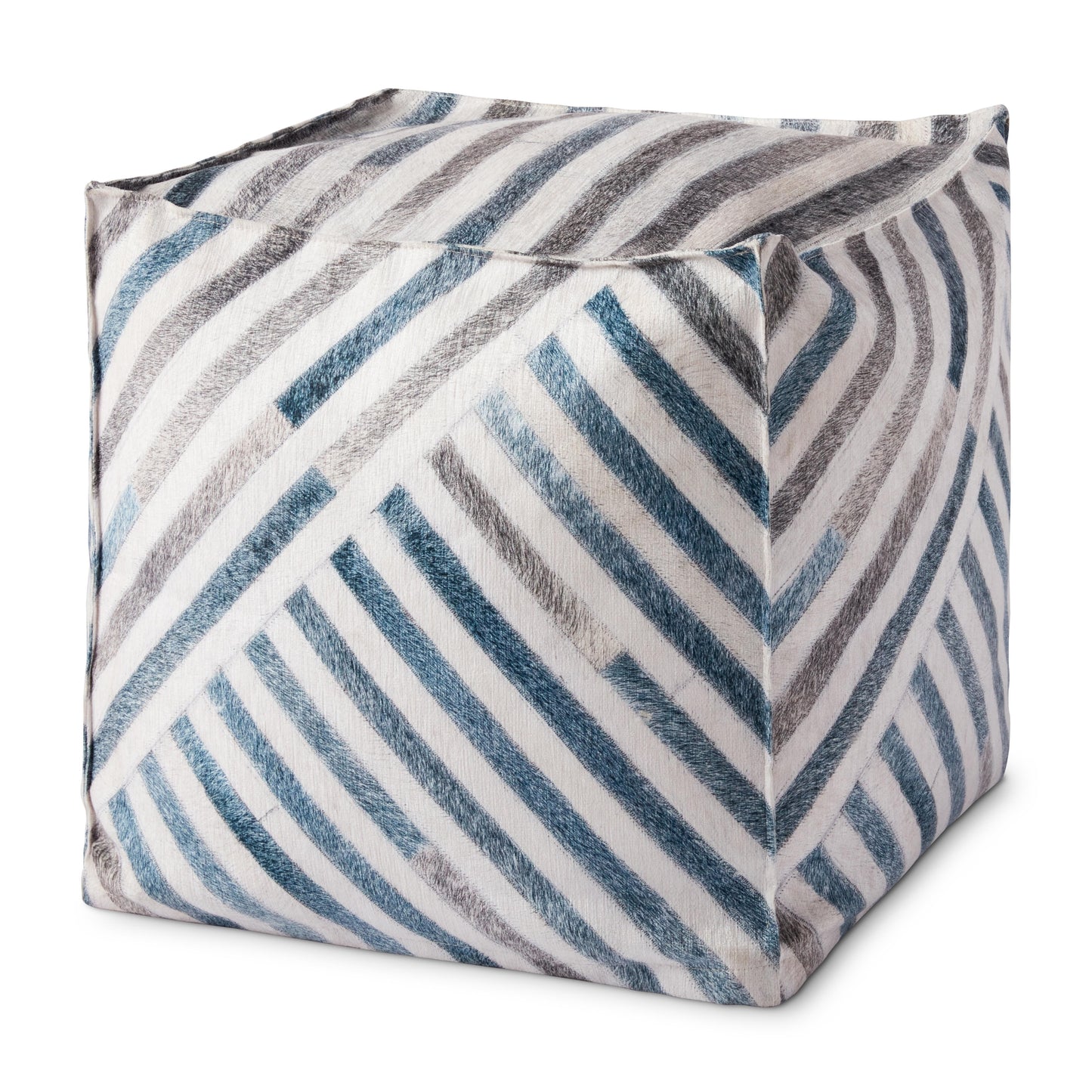 Loloi Poufs PF0003 Machine Woven Pouf by Loloi