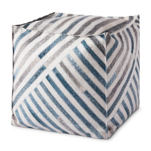 Loloi Poufs PF0003 Machine Woven Pouf by Loloi
