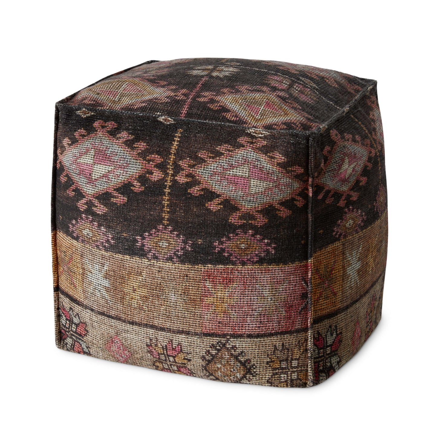 Loloi Poufs LPF0033 Machine Woven Transitional Pouf by Loloi