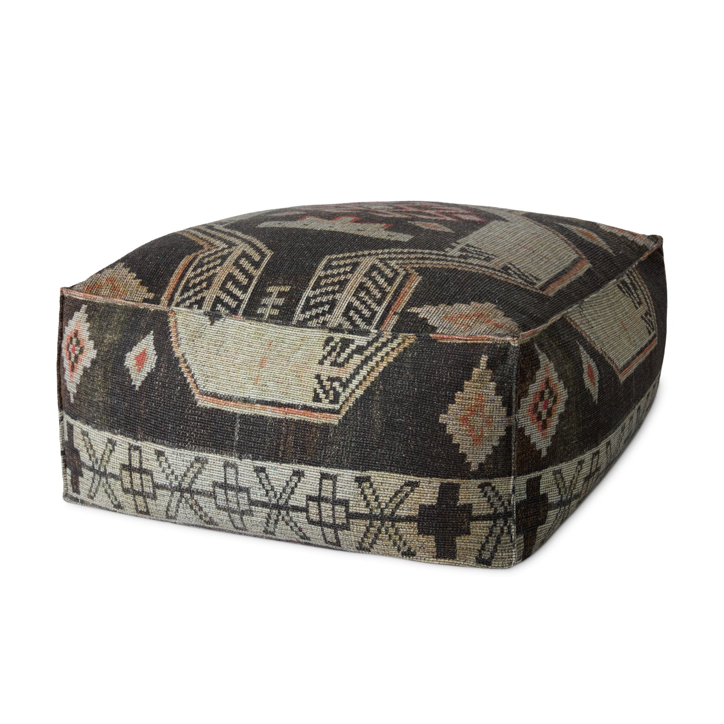 Loloi Poufs LPF0036 Machine Woven Transitional Pouf by Loloi