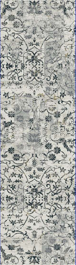 Dynamic QUARTZ 25010 Machine-Made Distressed Traditional Area Rug