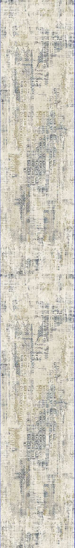 Dynamic QUARTZ 27071 Machine-Made Distressed Transitional Area Rug