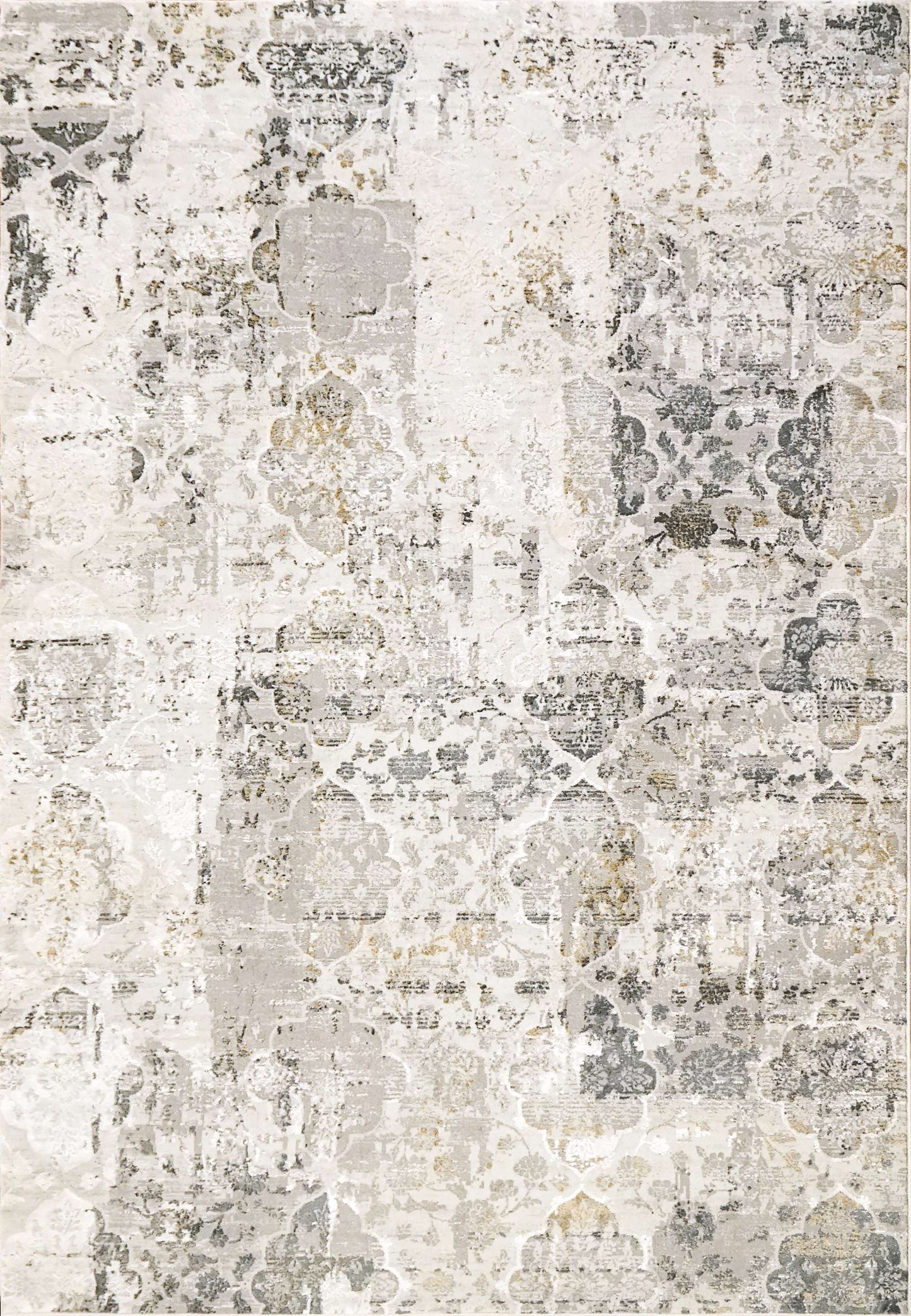 Dynamic QUARTZ 27077 Machine-Made Distressed Transitional Area Rug