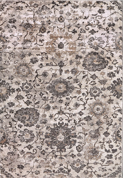 Dynamic RILEY 6034 Machine-Made Floral Transitional Area Rug